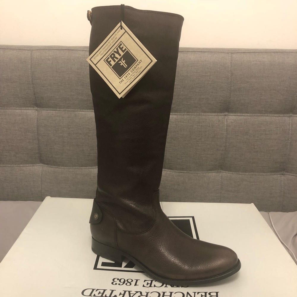 Frye Melissa Button Back Zip Riding Boots